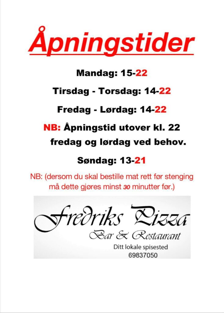 Åpningstider